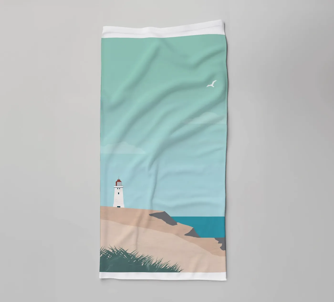 Lighthouse towel by Katinka Reinke