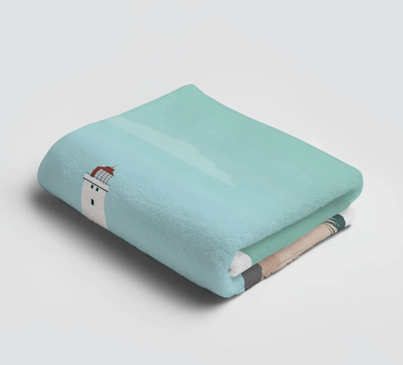 Lighthouse towel by Katinka Reinke