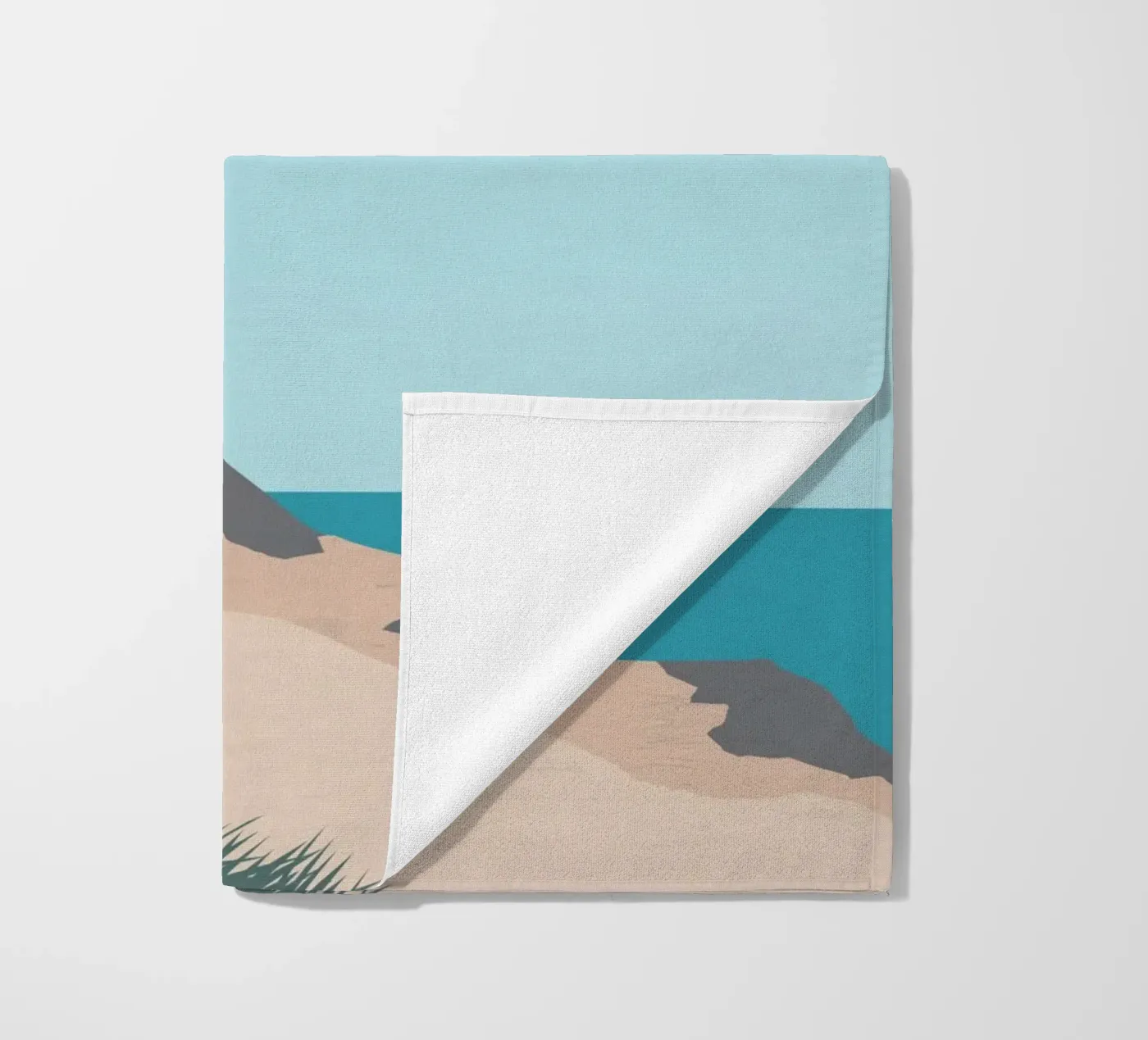Lighthouse beach towel by Katinka Reinke