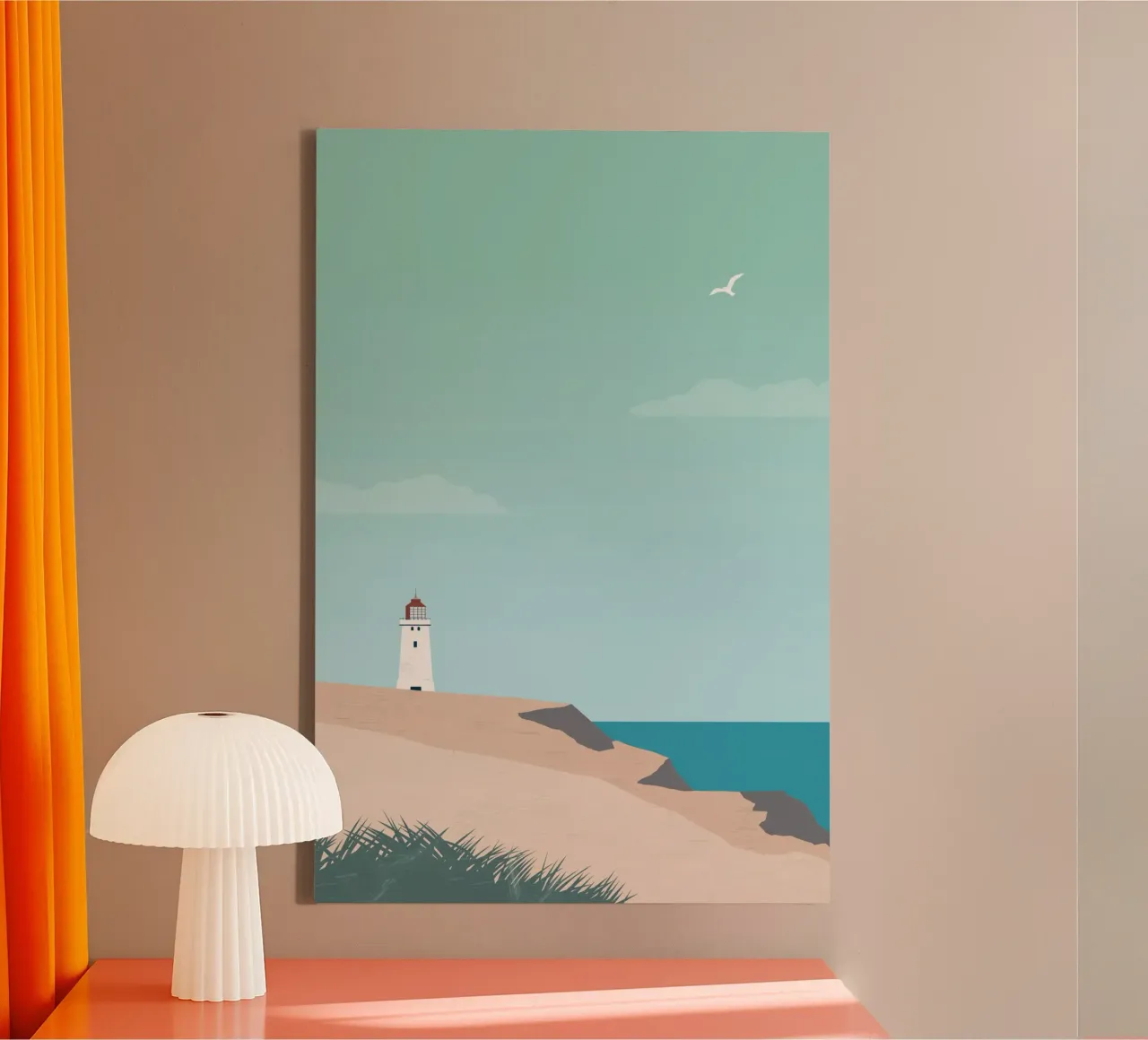 Lighthouse canvas by Katinka Reinke