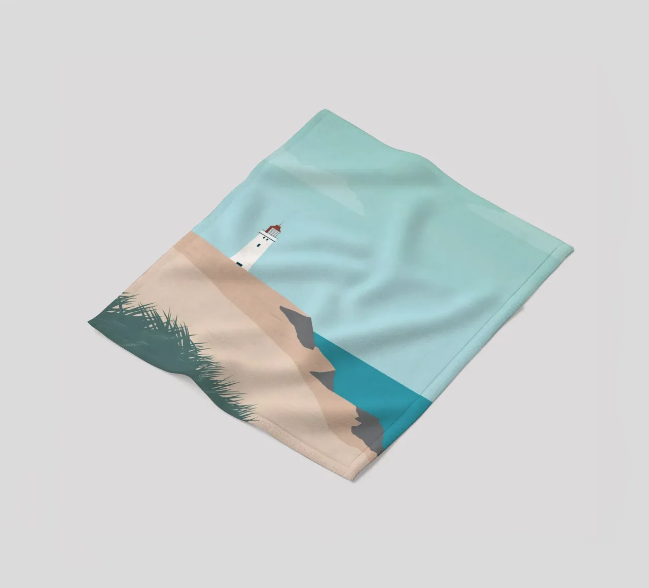 Lighthouse fleece blanket by Katinka Reinke