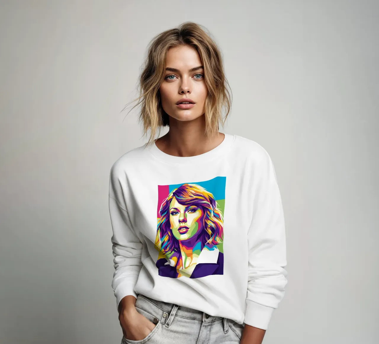 Taylor Swift - WPAP art style (3) felpa da Hantamrata