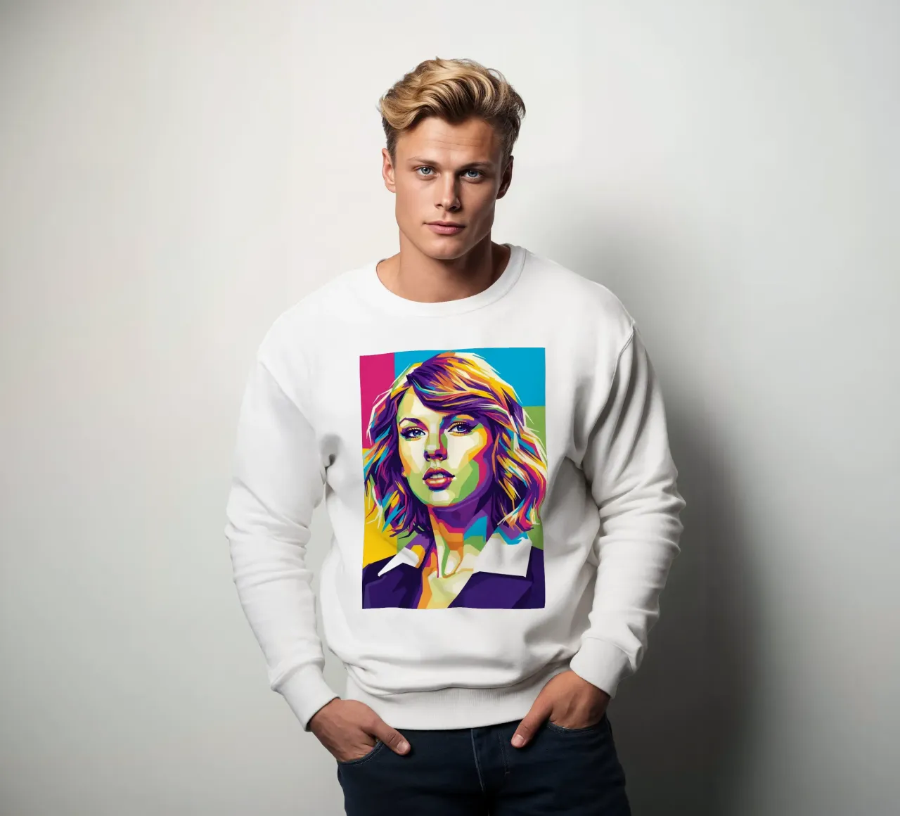 Taylor Swift - WPAP art style (3) felpa da Hantamrata