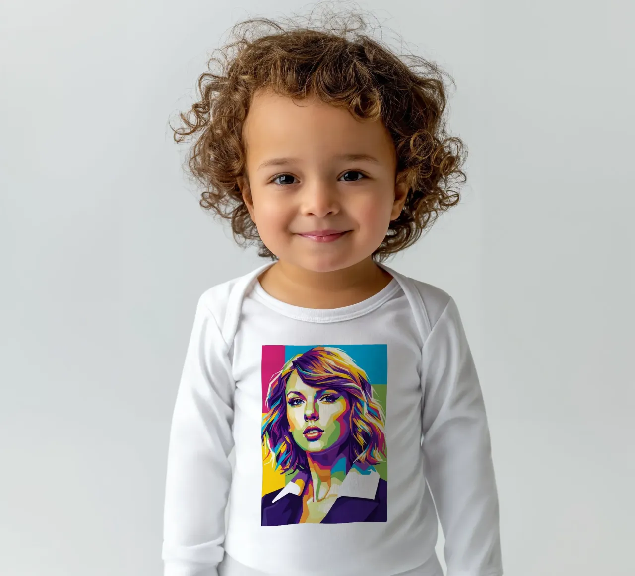 Taylor Swift - WPAP art style (3) body neonato maniche lunghe da Hantamrata