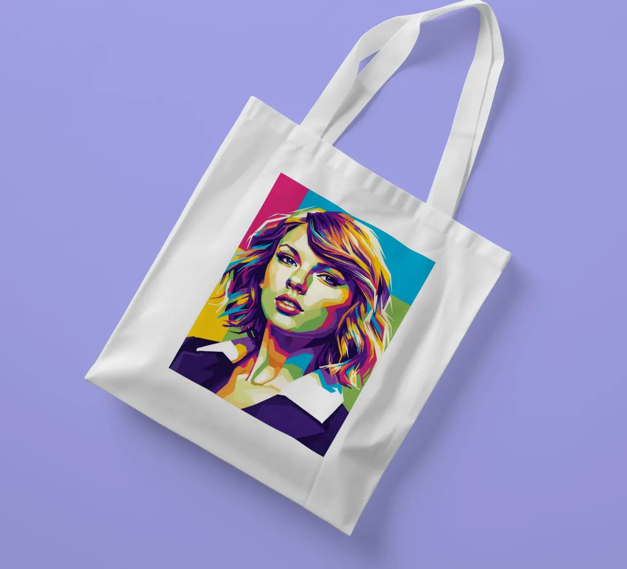 Taylor Swift - WPAP art style (3) borsa in juta da Hantamrata