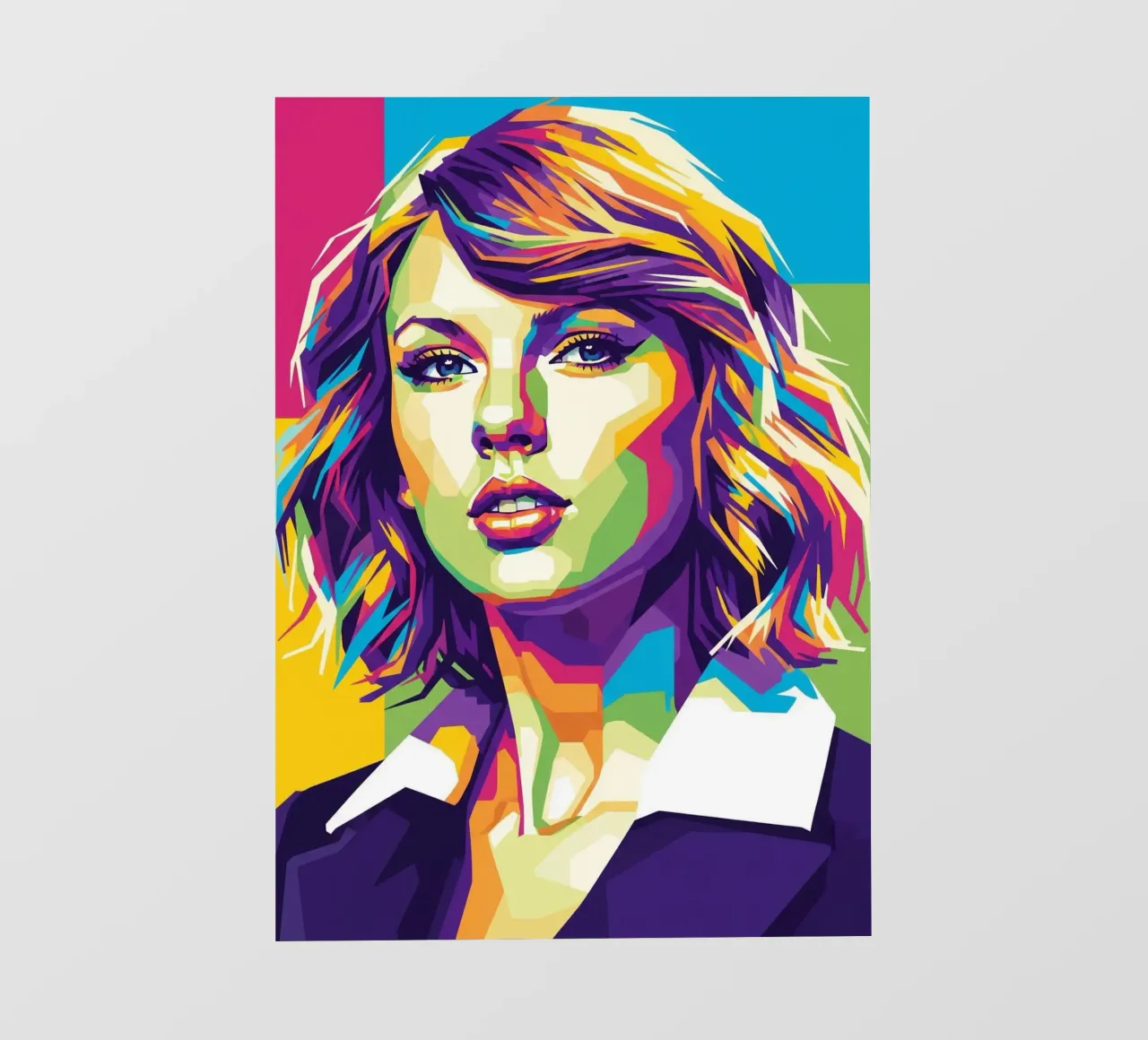Taylor Swift - WPAP art style (3) pellicola backlit da Hantamrata