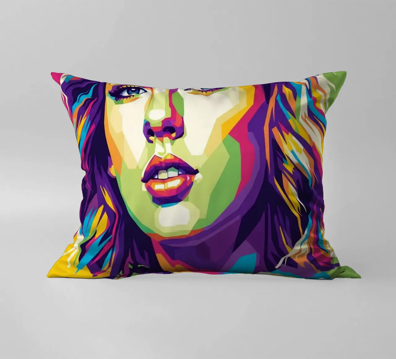 Taylor Swift - WPAP art style (3) decorative cushion by Hantamrata