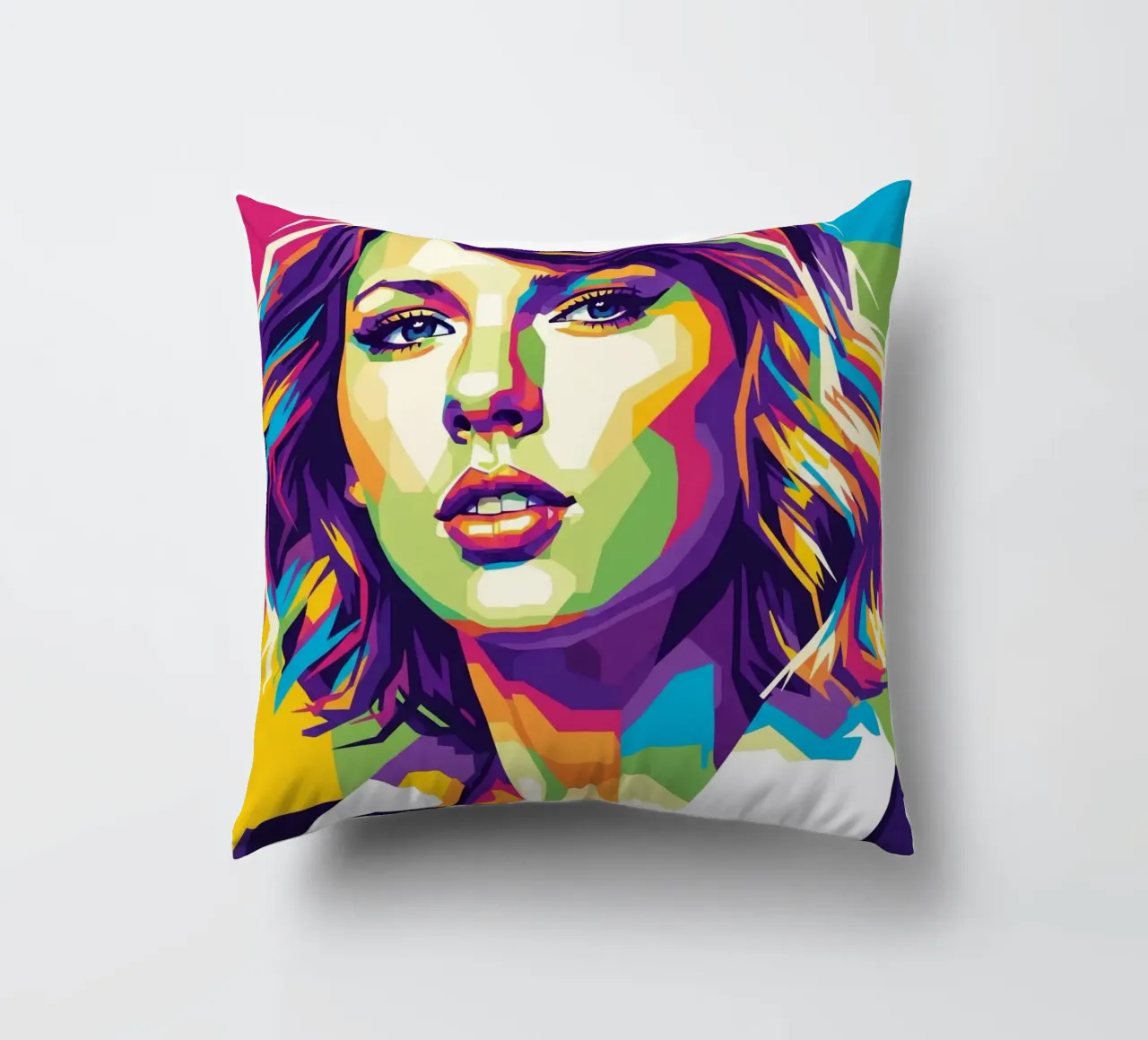 Taylor Swift - WPAP art style (3) decorative cushion by Hantamrata