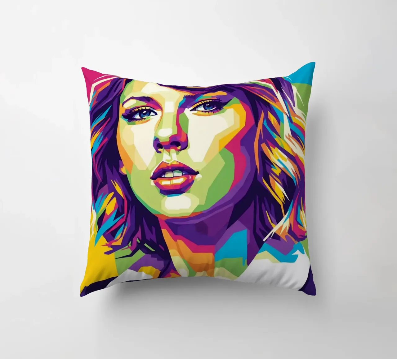 Taylor Swift - WPAP art style (3) decorative cushion by Hantamrata