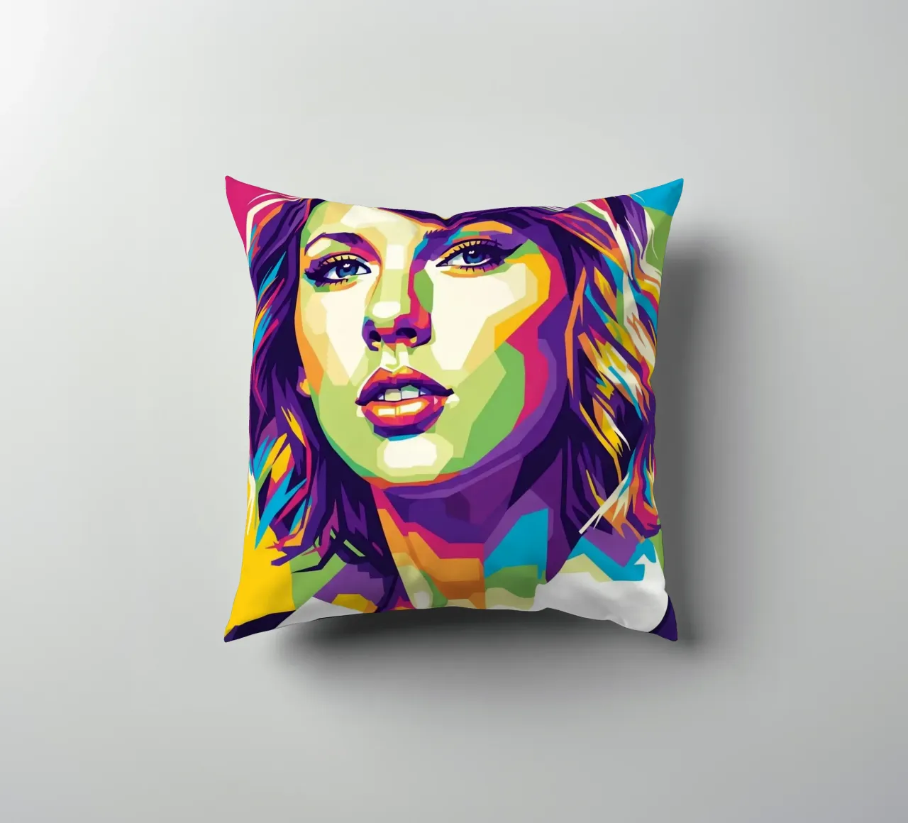 Taylor Swift - WPAP art style (3) decorative cushion by Hantamrata