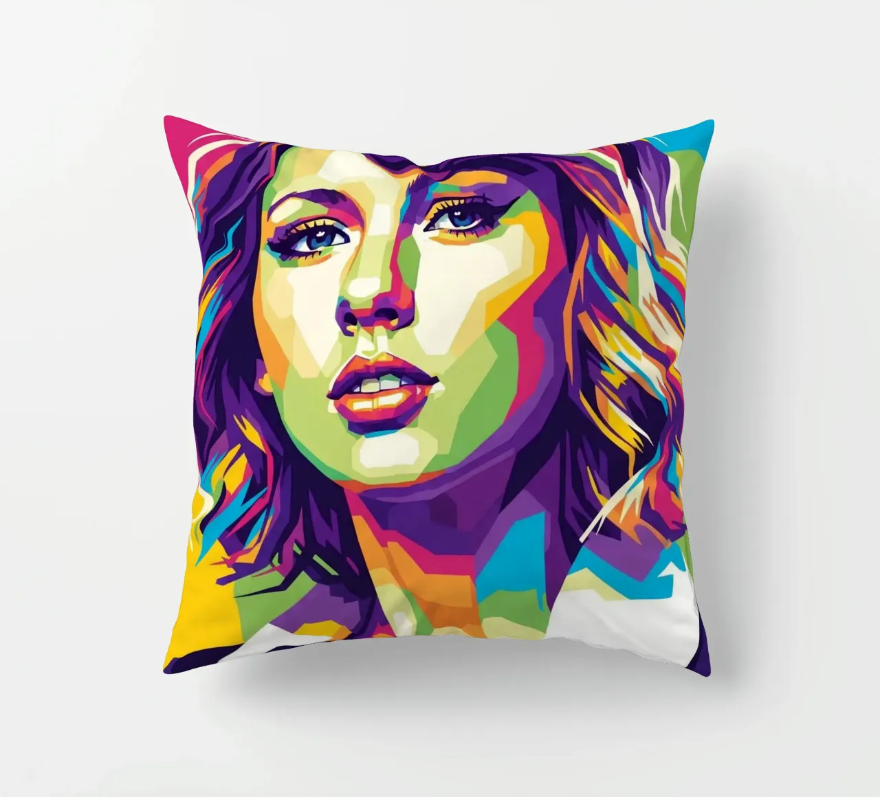 Taylor Swift - WPAP art style (3) decorative cushion by Hantamrata