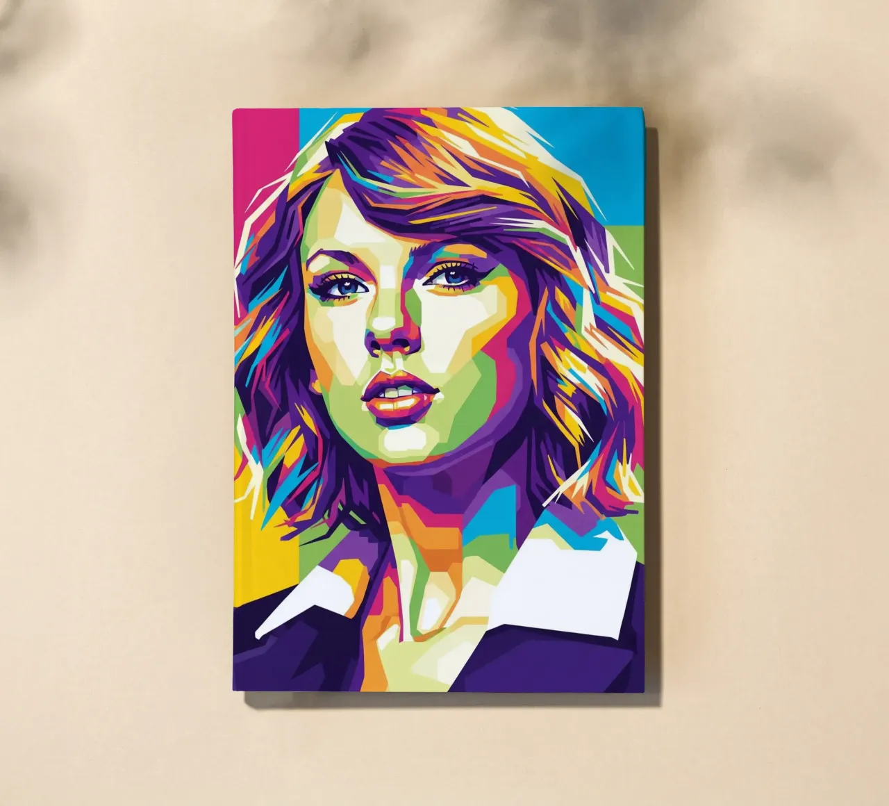 Taylor Swift - WPAP art style (3) notebook by Hantamrata