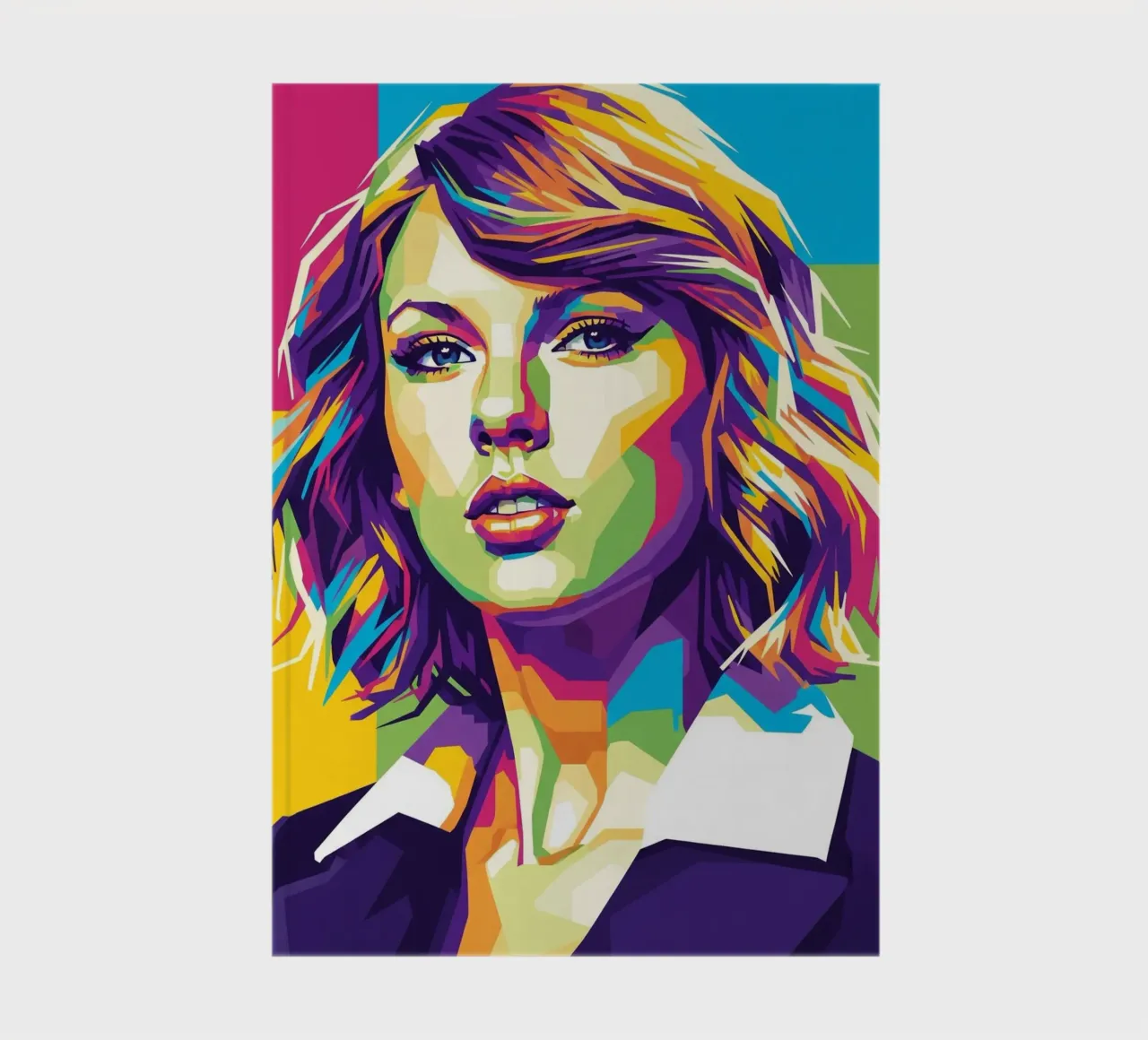 Taylor Swift - WPAP art style (3) notebook by Hantamrata