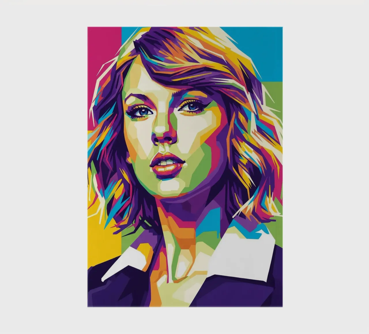 Taylor Swift - WPAP art style (3) notebook by Hantamrata