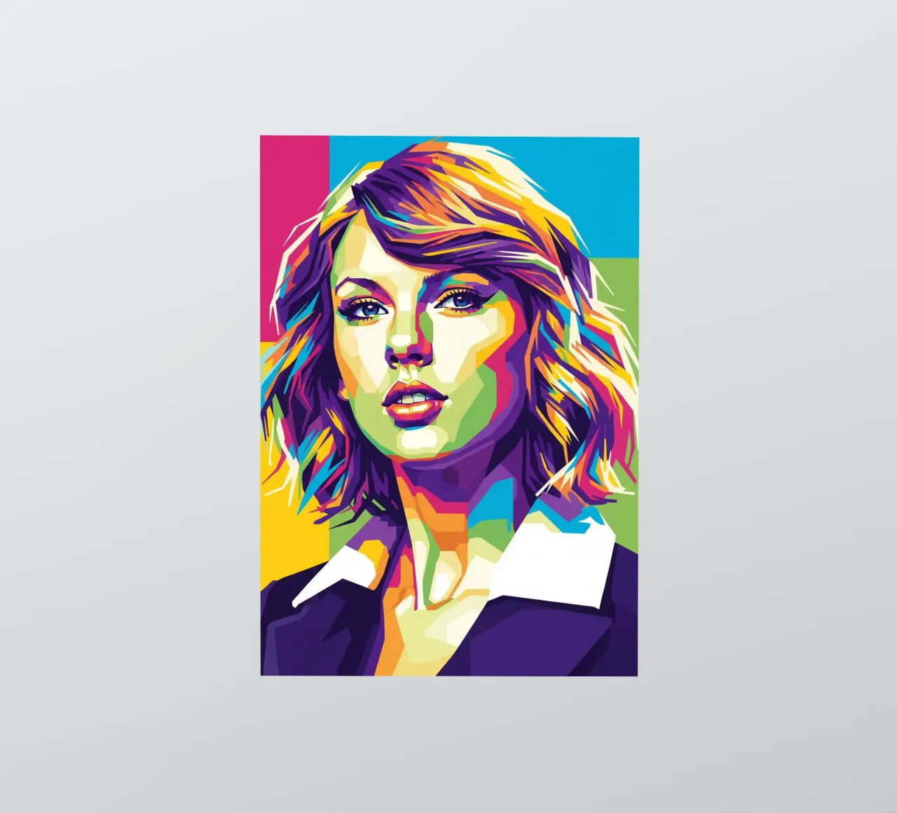 Taylor Swift - WPAP art style (3) adesivo da Hantamrata