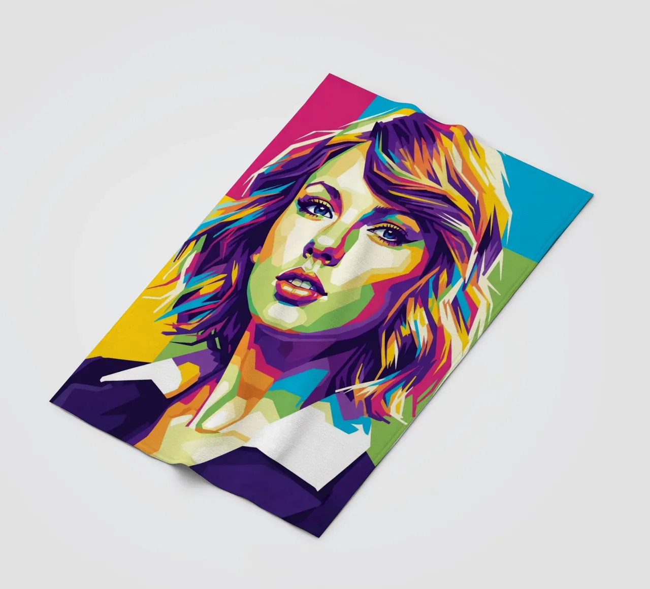 Taylor Swift - WPAP art style (3) coperta in pile da Hantamrata