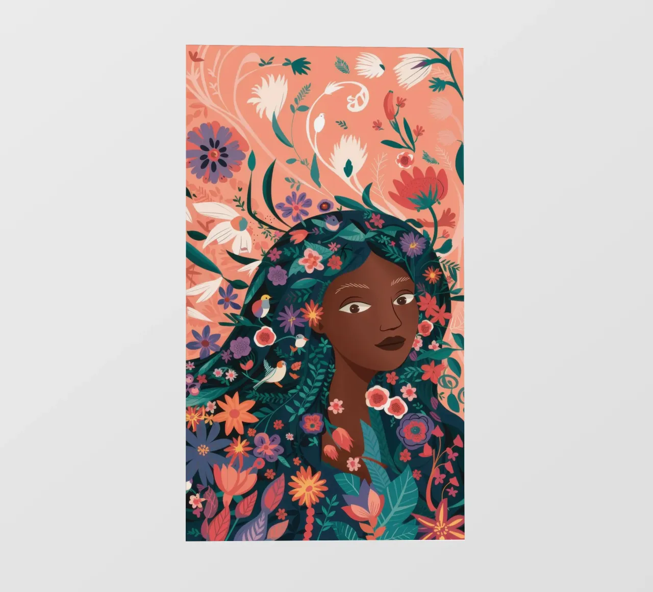 Floral Crowned Beauty photo wallpaper by Bring Haven