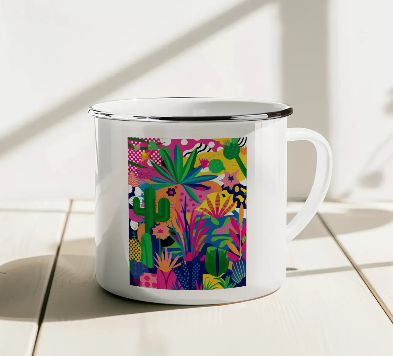Neon Jungle Fiesta tazza in smalto da Solar Paint