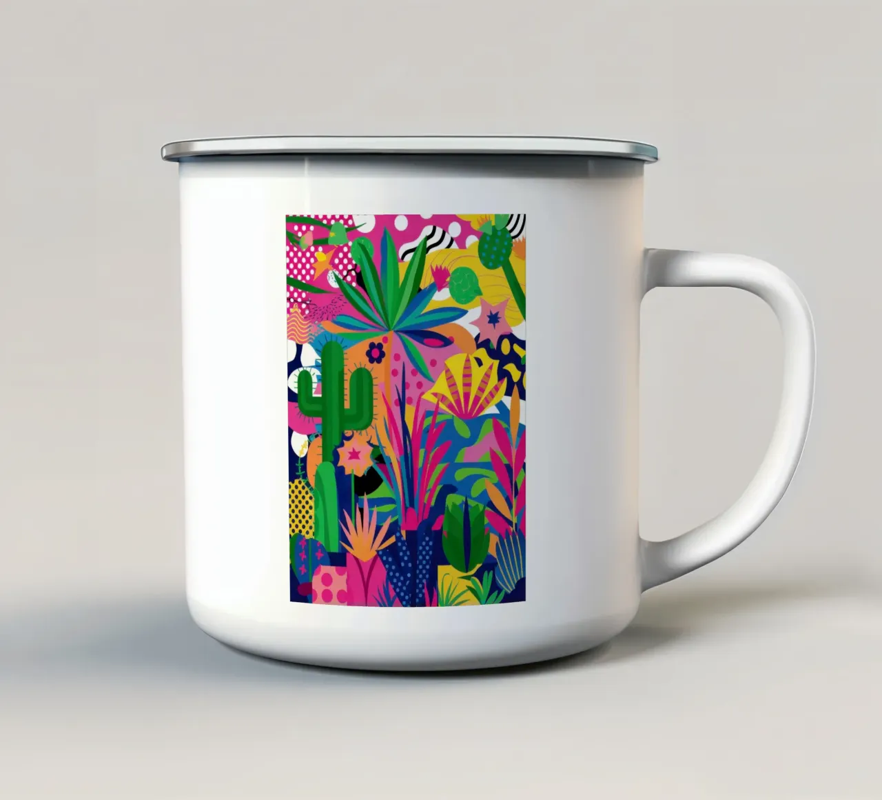 Neon Jungle Fiesta tazza in smalto da Solar Paint