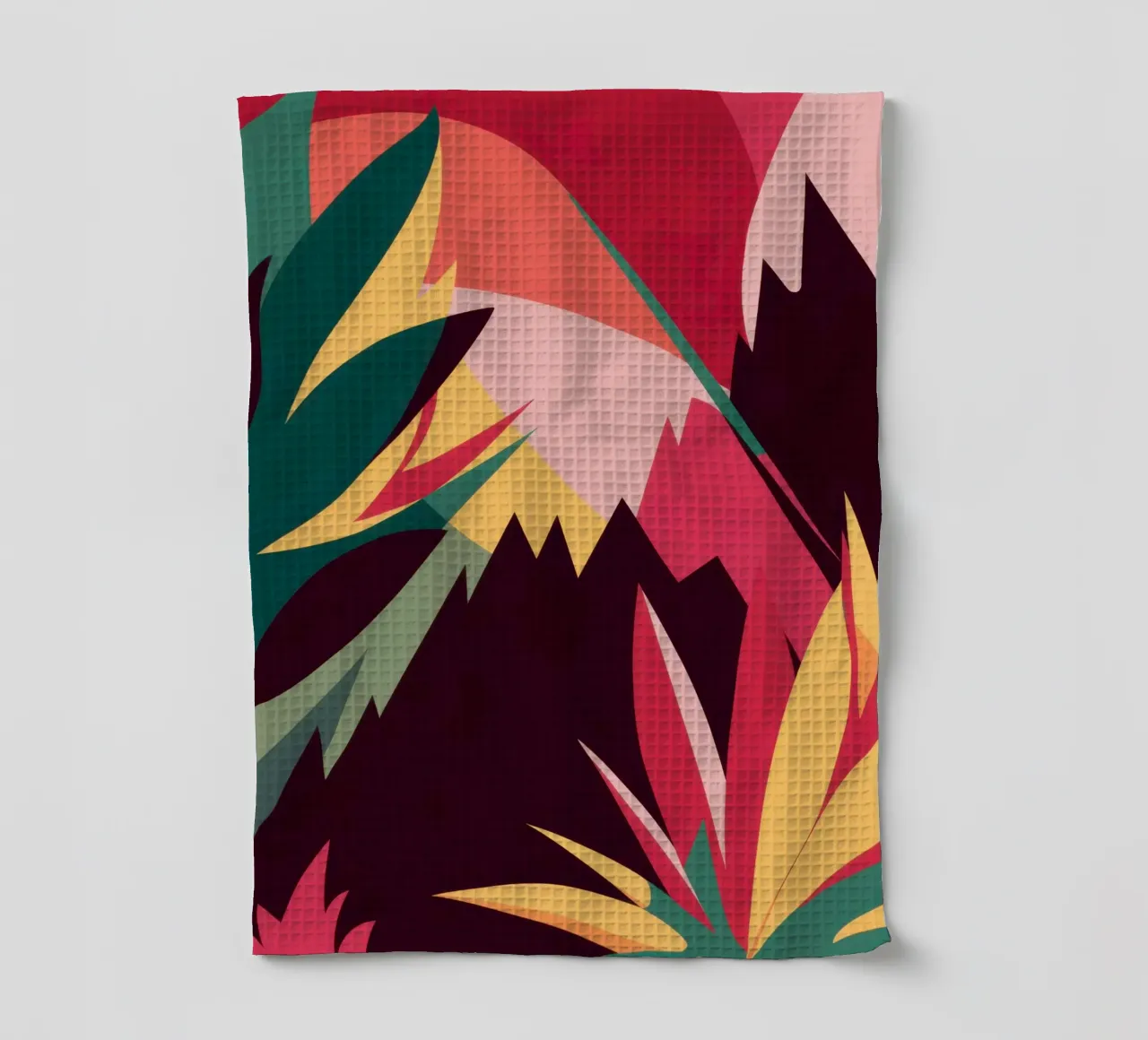 Abstract Alpine Flora tea towel by Bring Haven