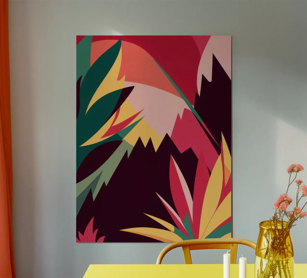 Abstract Alpine Flora poster by Bring Haven