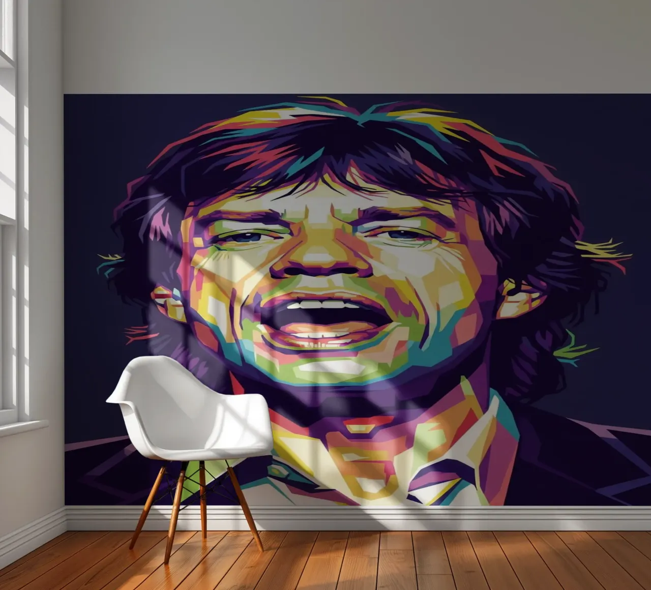 Mick Jagger with the iconic style papel para pared de Hantamrata