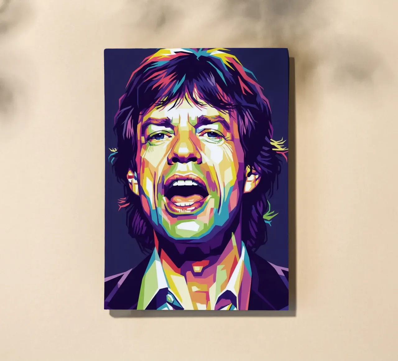 Mick Jagger with the iconic style notebook by Hantamrata