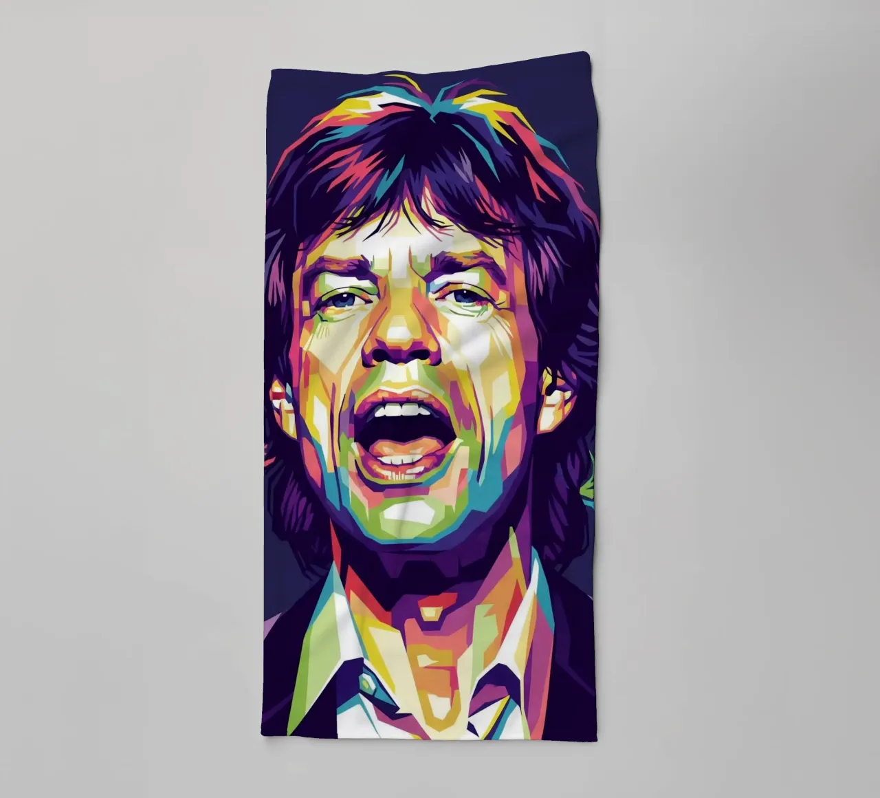 Mick Jagger with the iconic style toalla de baño de Hantamrata