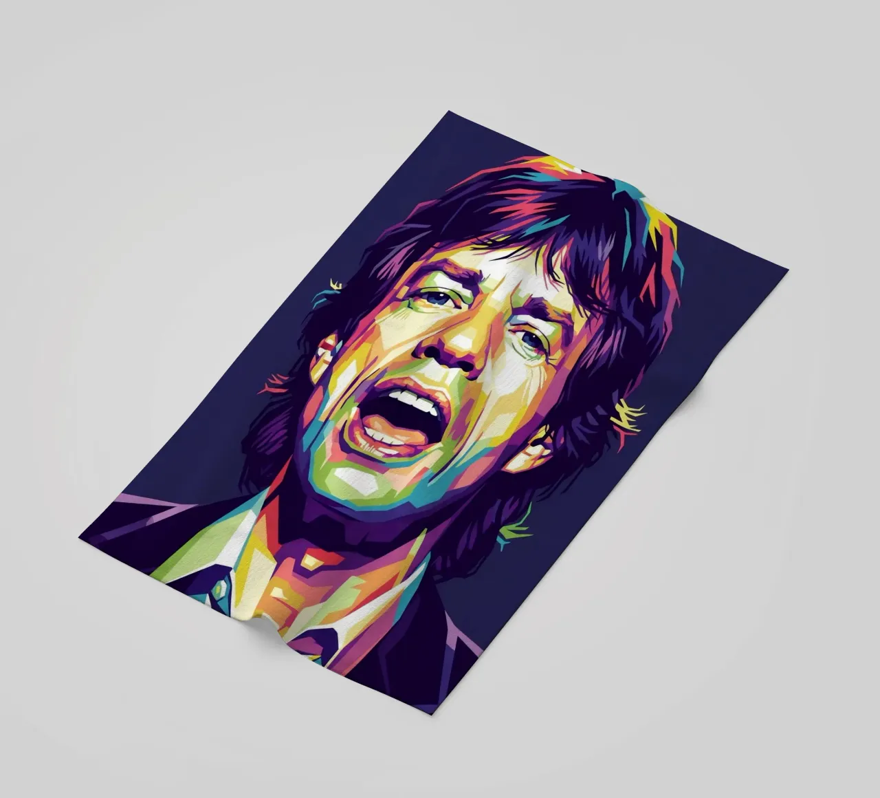 Mick Jagger with the iconic style toalla de playa de Hantamrata