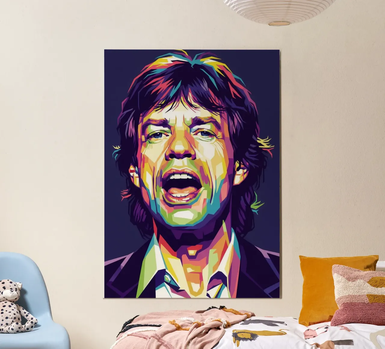 Mick Jagger with the iconic style hahnemühle by Hantamrata