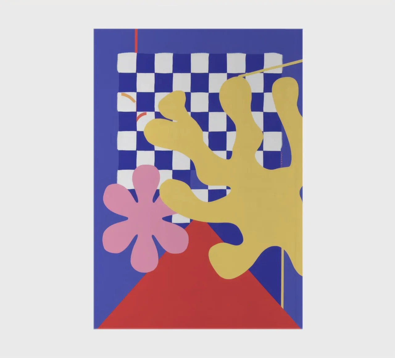 Playful Checkerboard Bloom notebook by Bring Haven