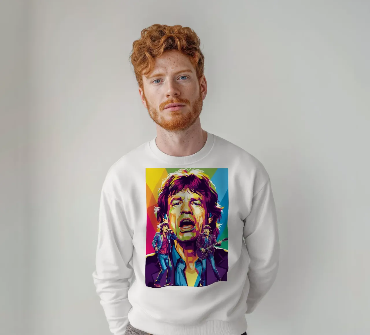 Mick Jagger performance (1) felpa da Hantamrata