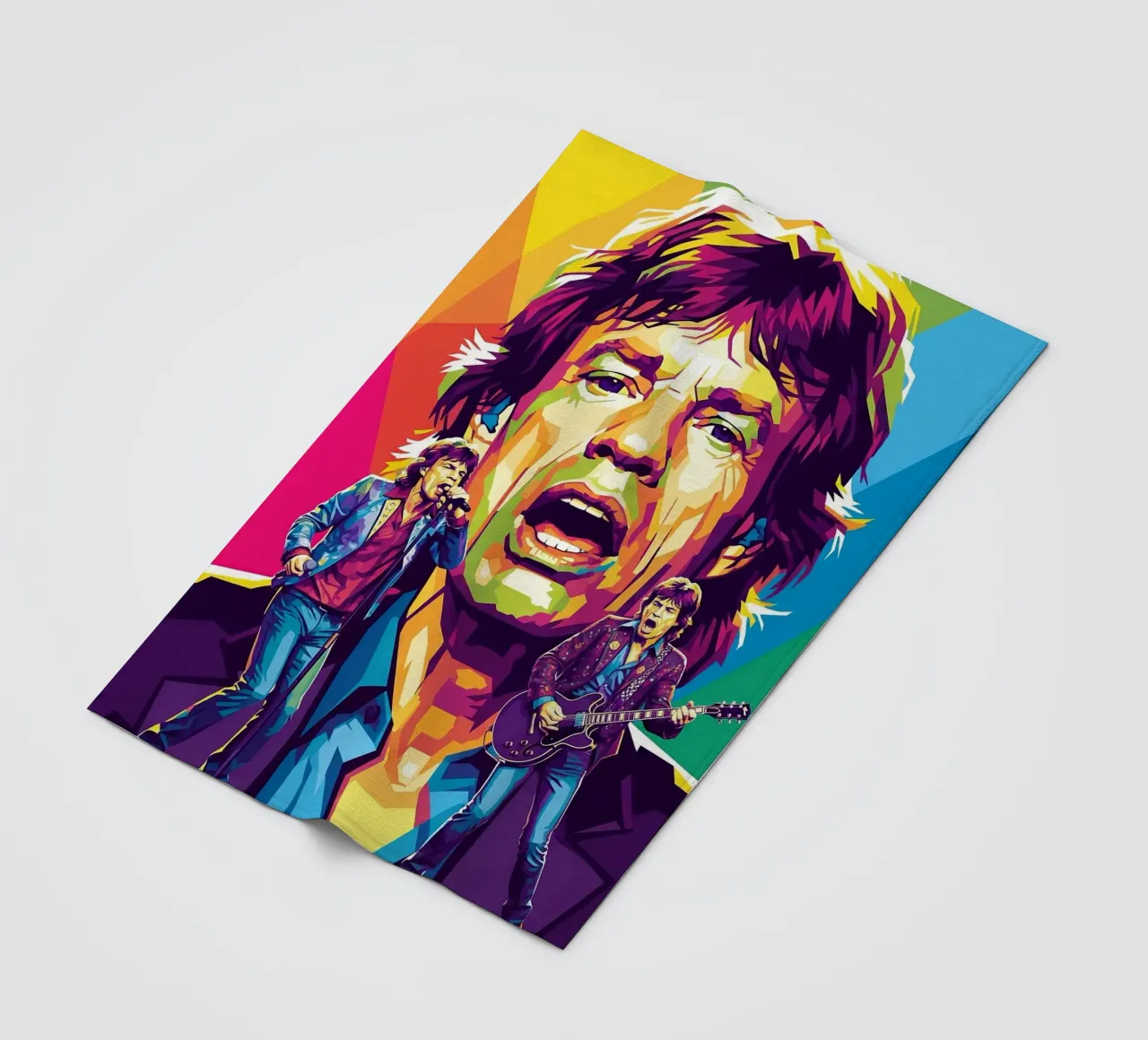 Mick Jagger performance (1) coperta in pile da Hantamrata