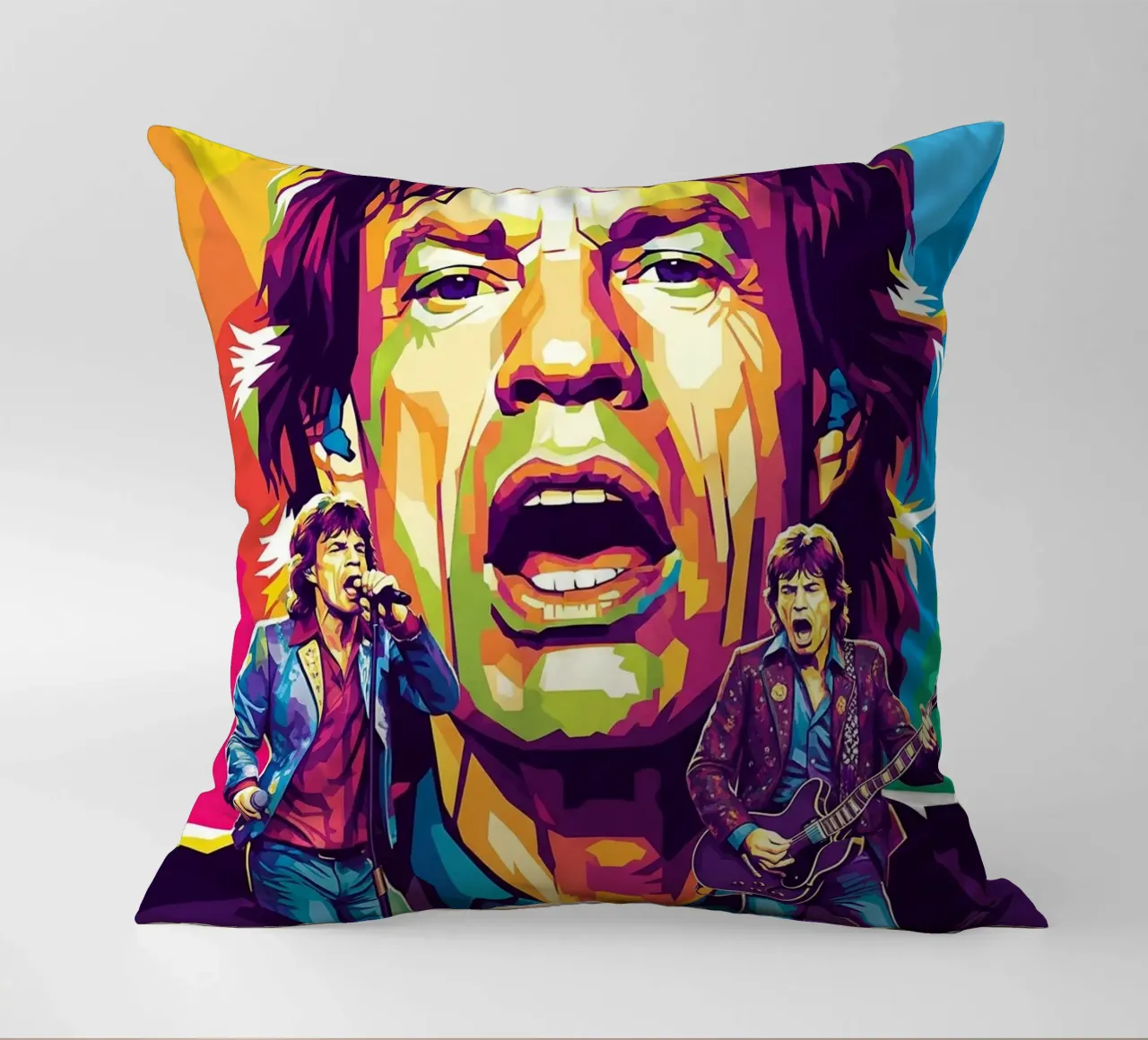 Mick Jagger performance (1) cuscino da Hantamrata