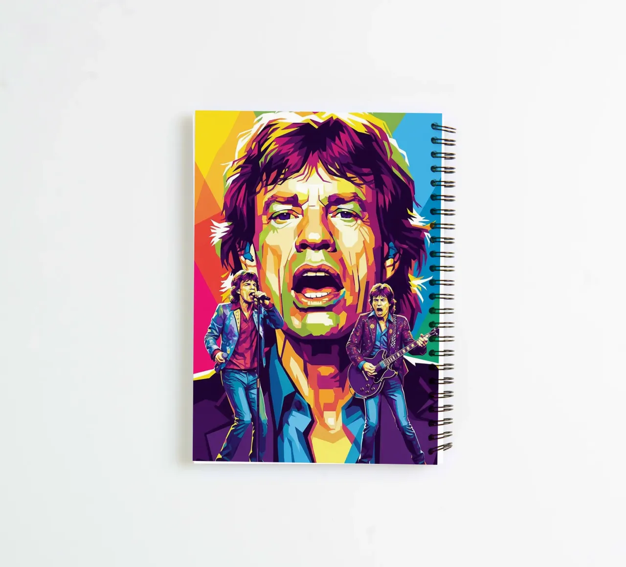Mick Jagger performance (1) diario ad anelli da Hantamrata