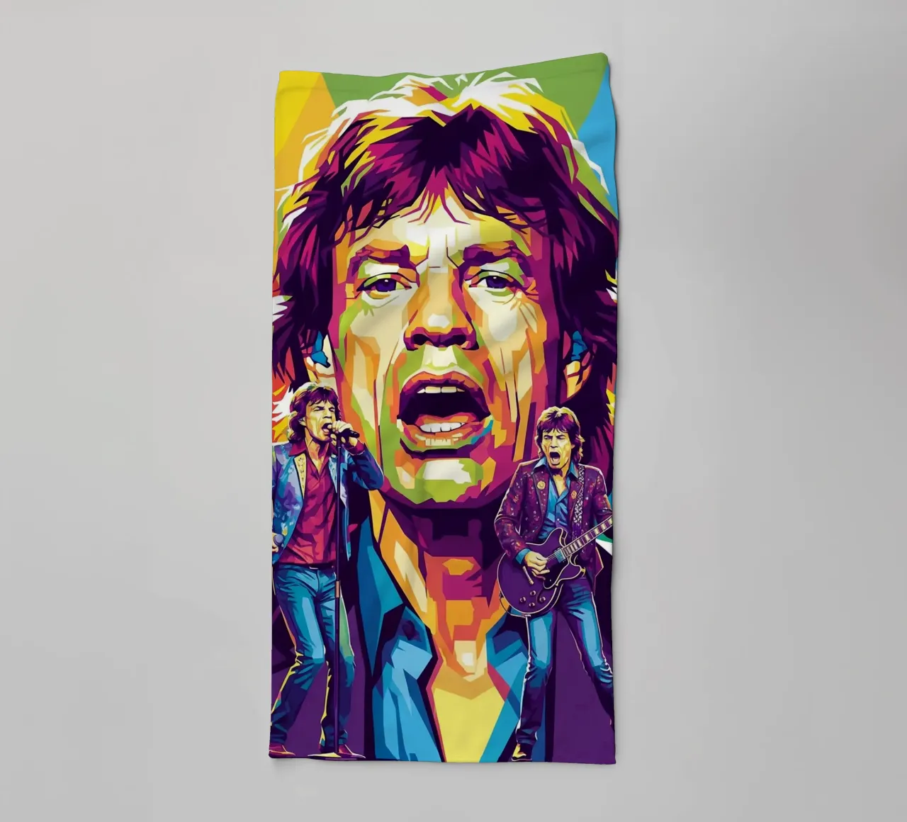 Mick Jagger performance (1) asciugamano da bagno da Hantamrata