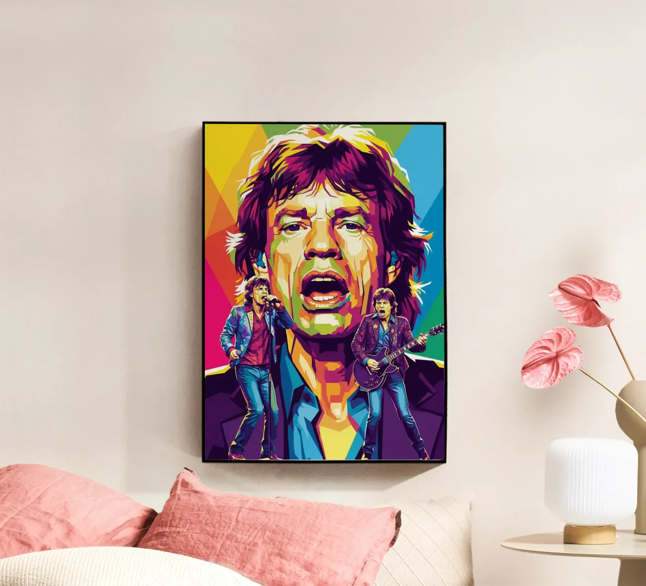 Mick Jagger performance (1) acrylic glass by Hantamrata