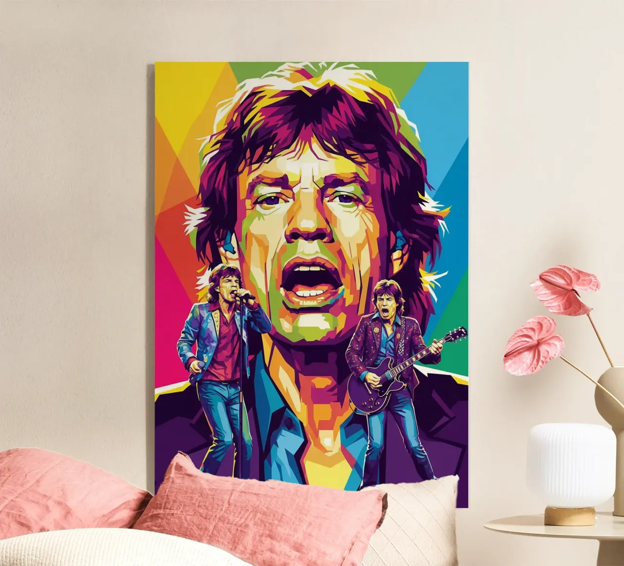 Mick Jagger performance (1) acrylic glass by Hantamrata