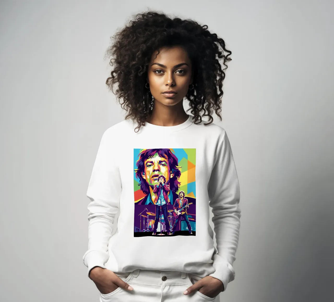 Mick Jagger performance (2) Sweatshirt von Hantamrata