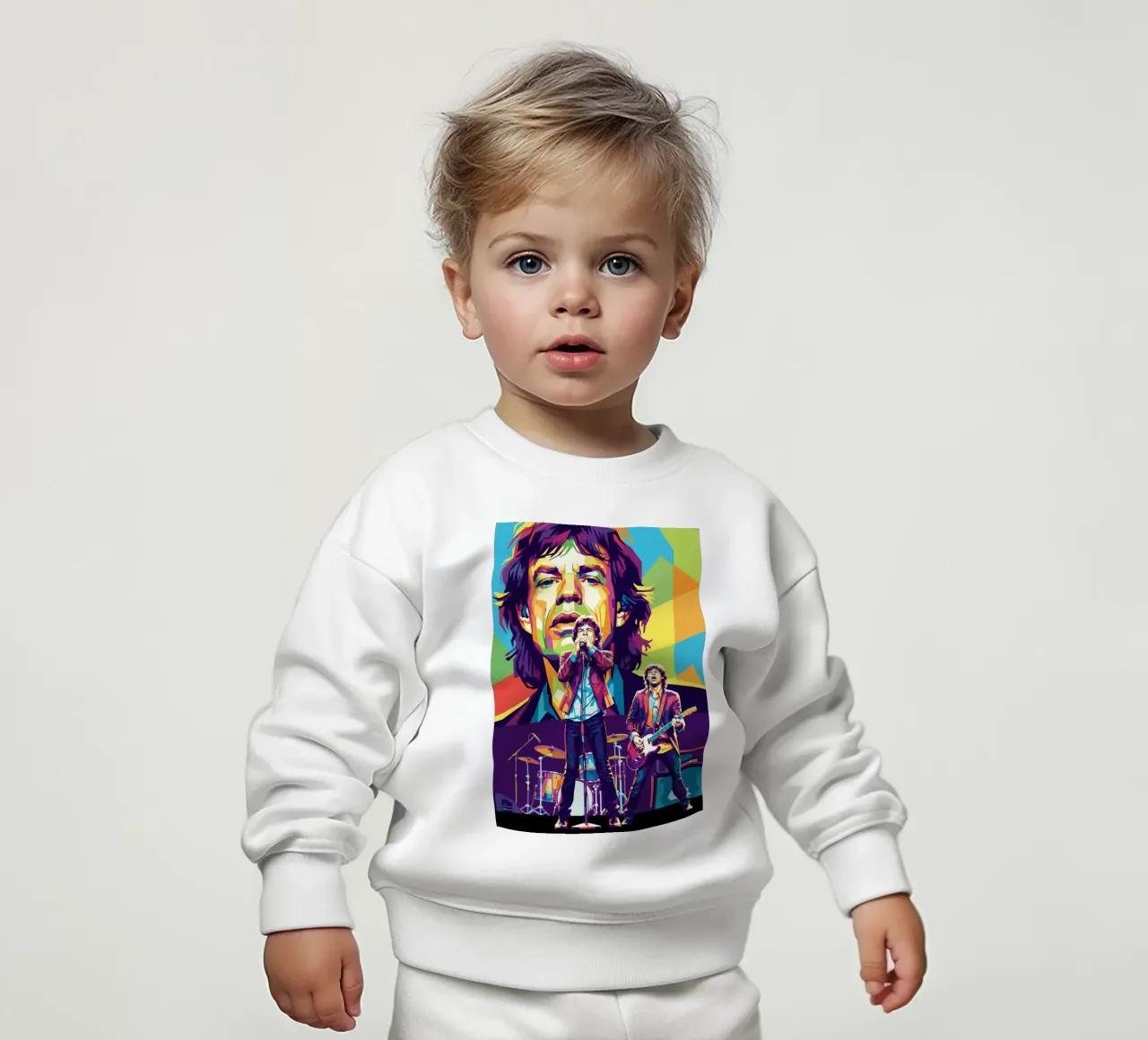 Mick Jagger performance (2) felpa neonato da Hantamrata