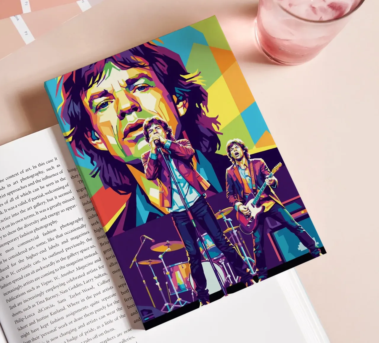 Mick Jagger performance (2) notebook by Hantamrata