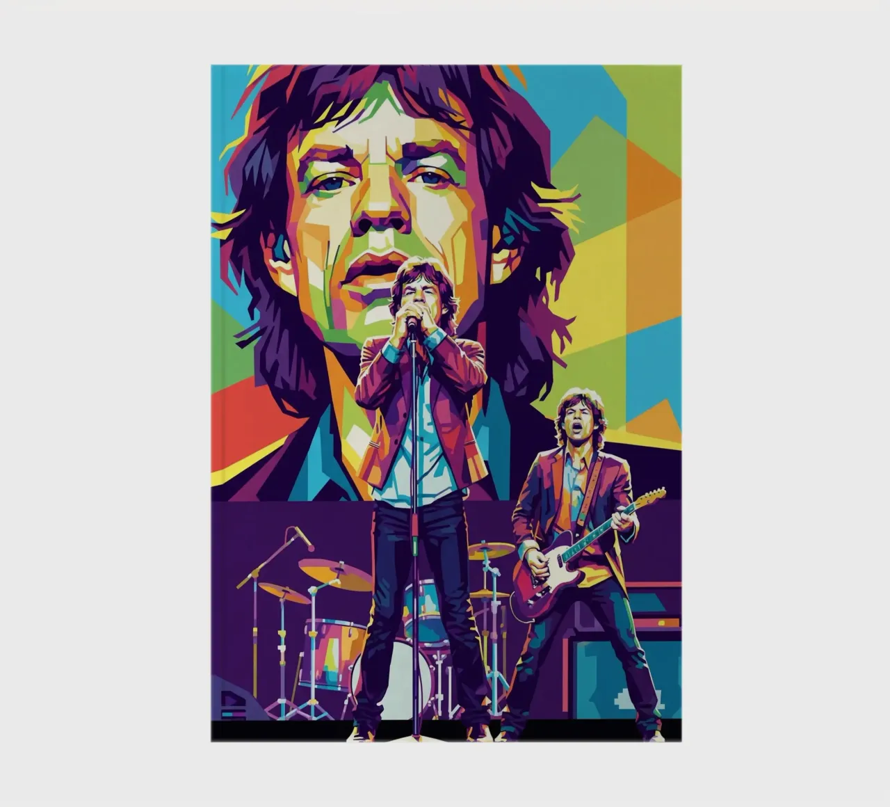 Mick Jagger performance (2) notebook by Hantamrata