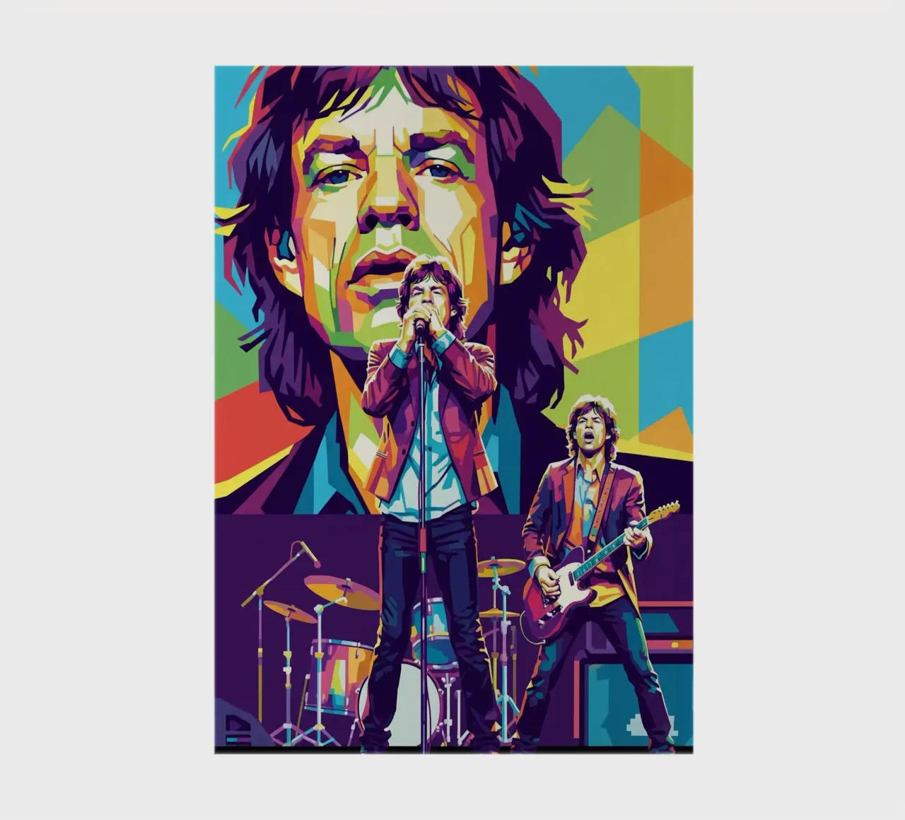 Mick Jagger performance (2) notebook by Hantamrata