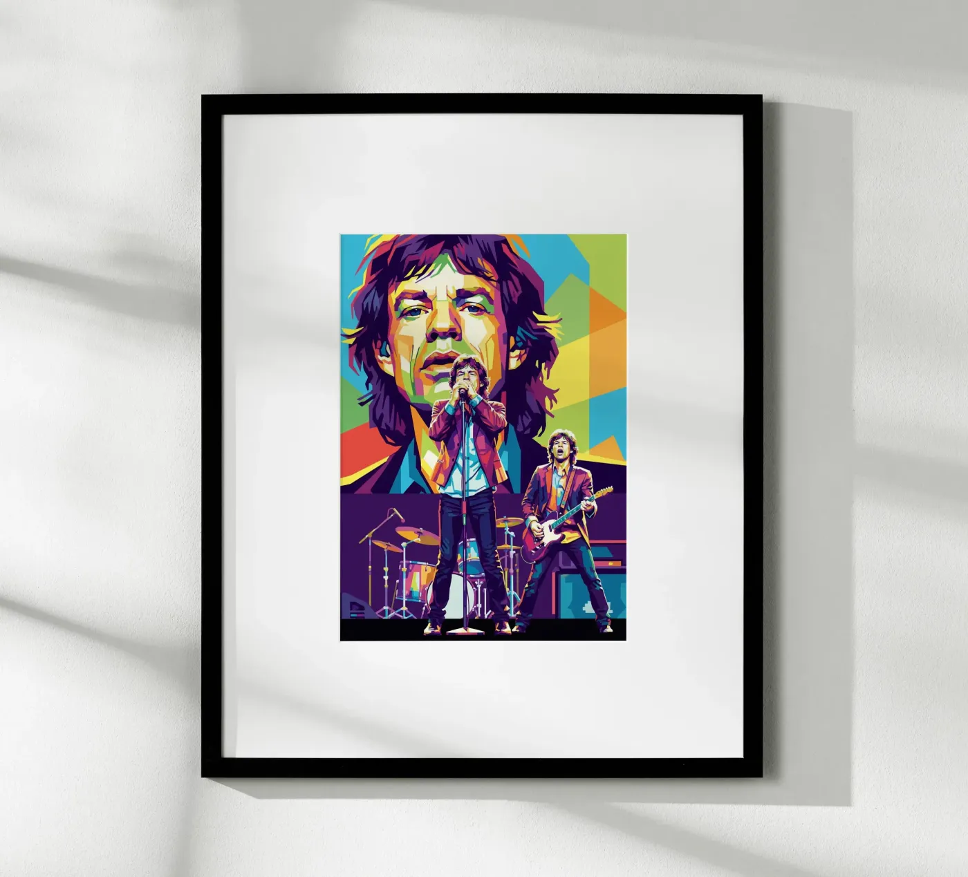 Mick Jagger performance (2) poster by Hantamrata