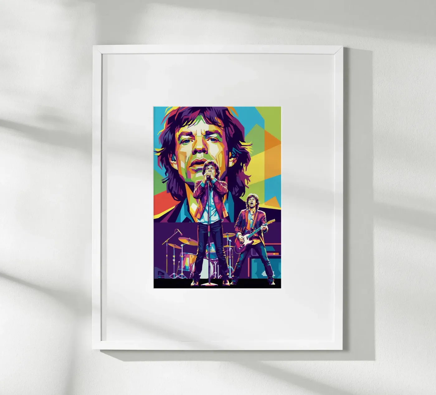 Mick Jagger performance (2) poster by Hantamrata