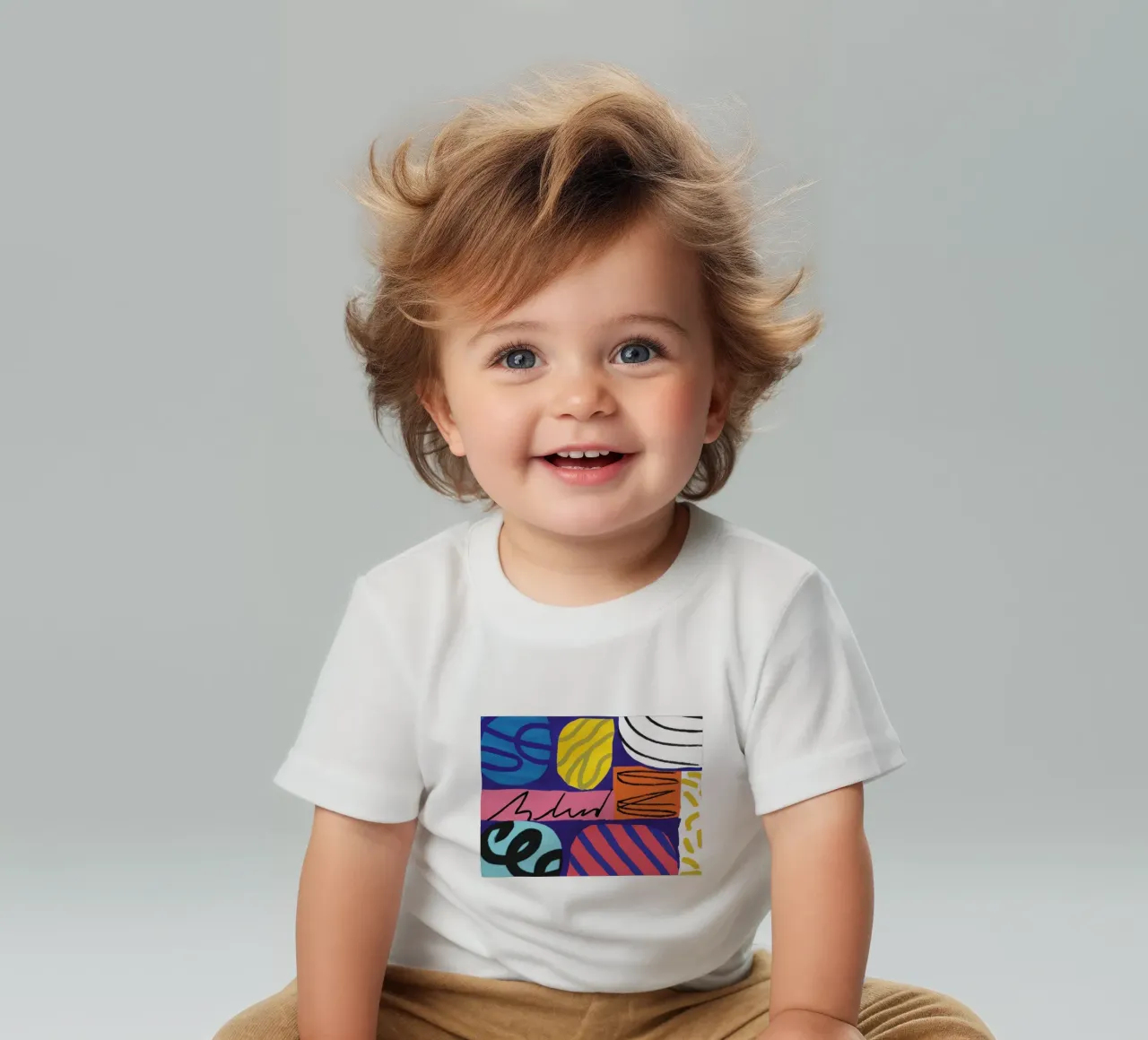 Energetisches Scribble Abstract Baby T-Shirt von Bring Haven