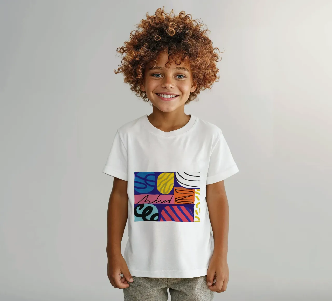 Scarabocchio energico astratto t-shirt bambini da Bring Haven