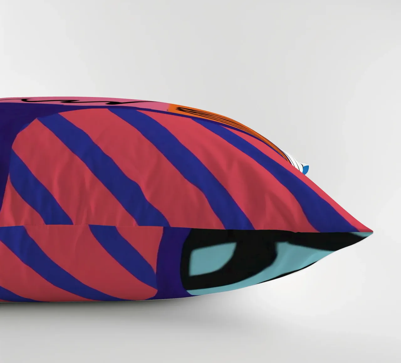 Energetic Scribble Abstract decorative cushion by Bring Haven
