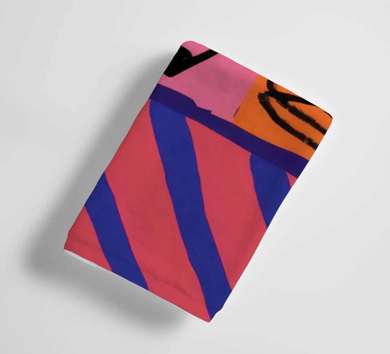 Energetic Scribble Abstract towel by Bring Haven