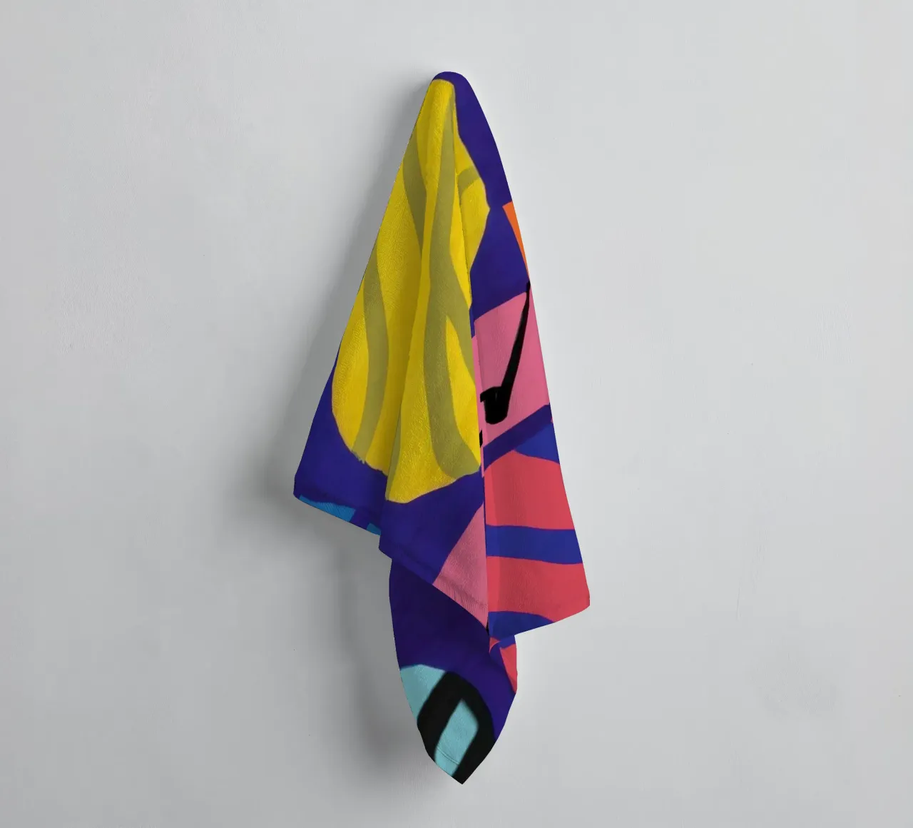 Energetic Scribble Abstract towel by Bring Haven